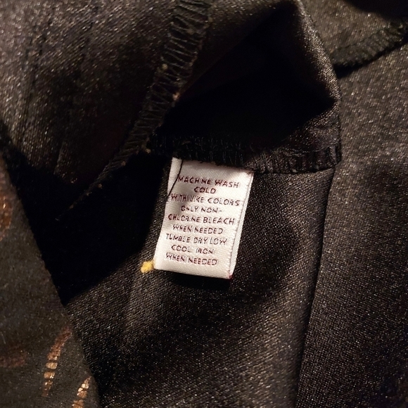 JM COLLECTION  Textured Black Gold Copper Clubwear Career Jacket sz SP - Picture 12 of 12